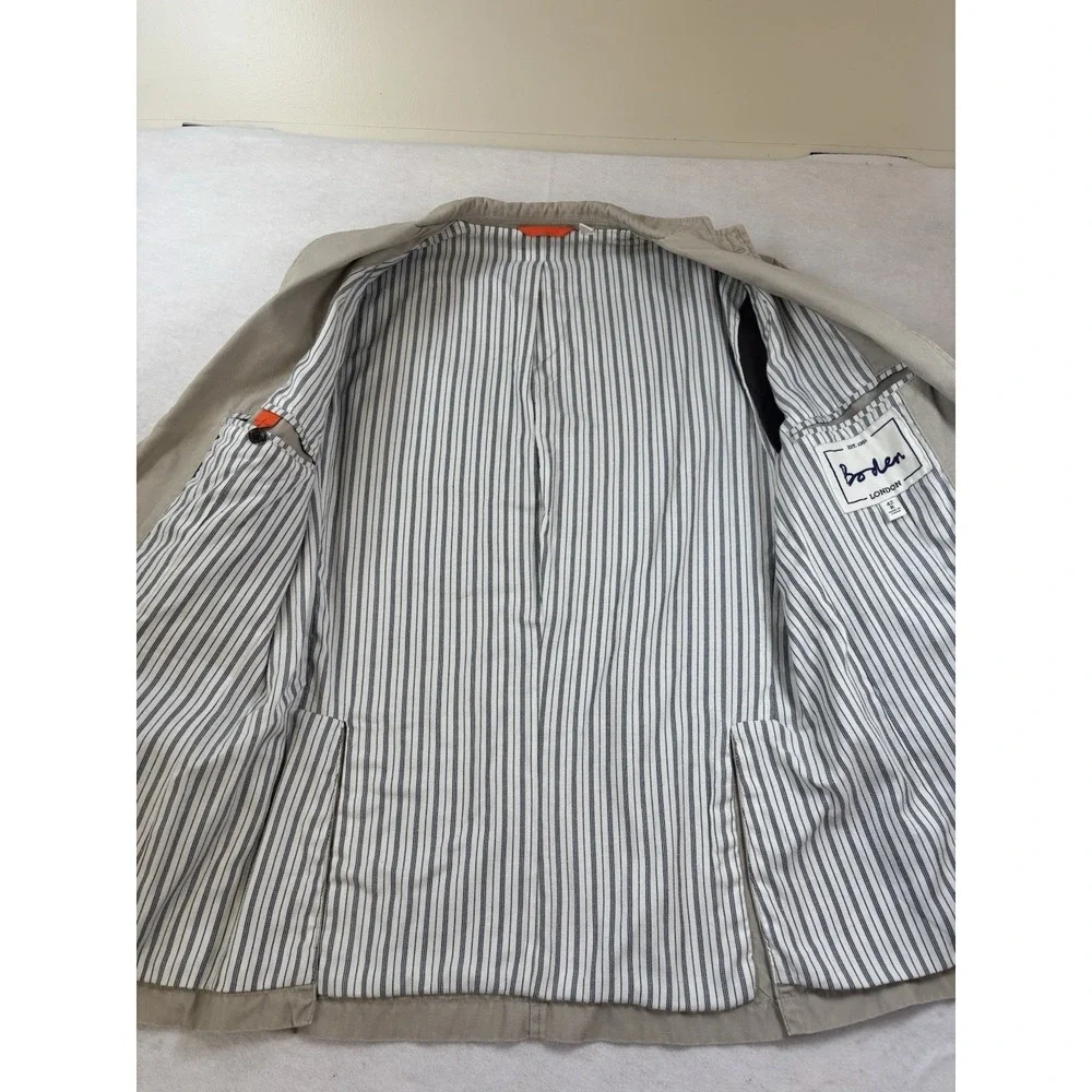 Boden Mens 42R Cotton Sport Coat 2 Button Jacket Smart Casual Khaki Preppy‎